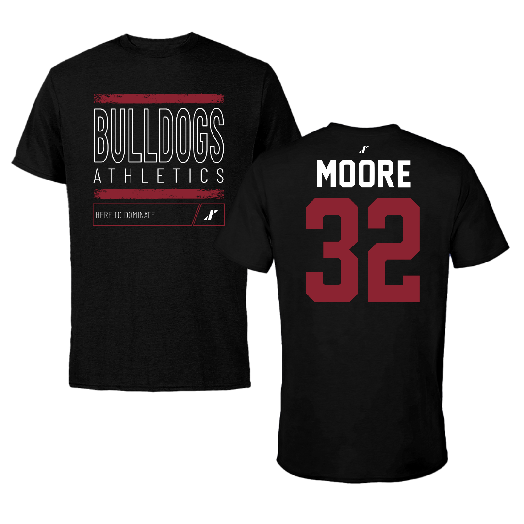 Dean College Soccer Black Dominate Performance Tee - #32 Zenebe Moore