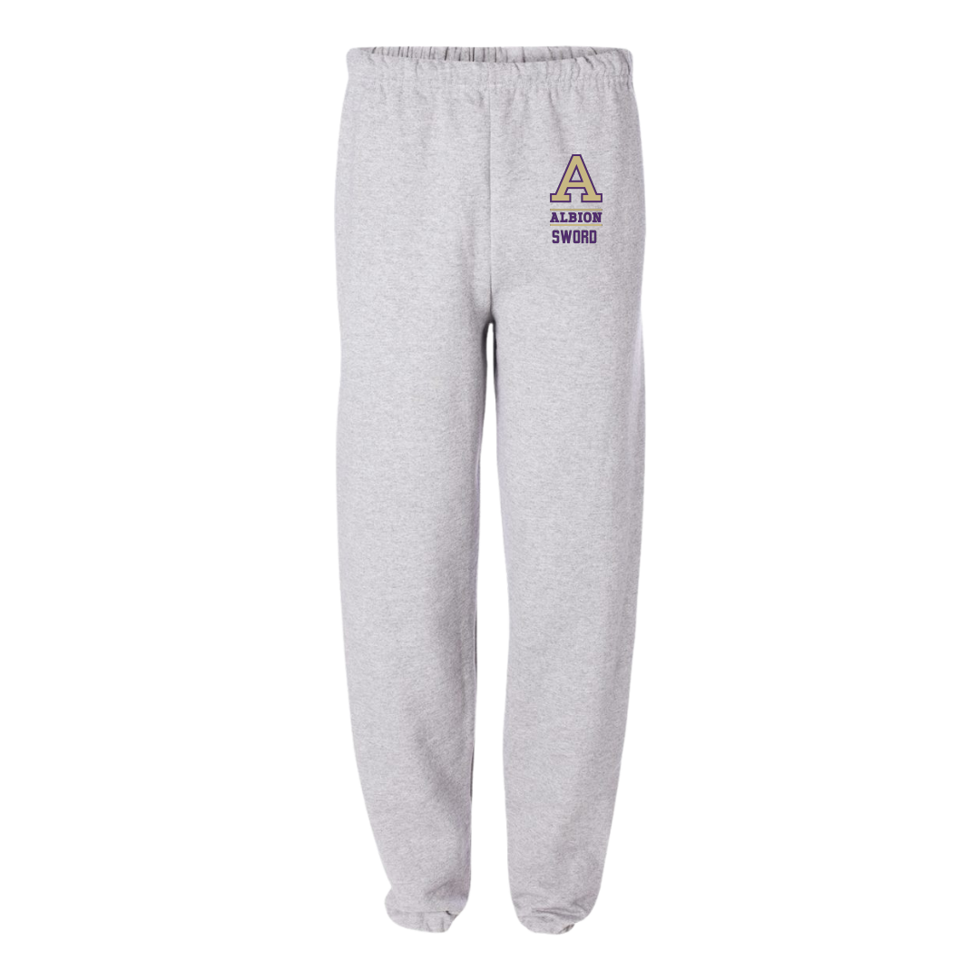 Albion College Football Light Gray Sweatpants - #14 Jaxen Sword