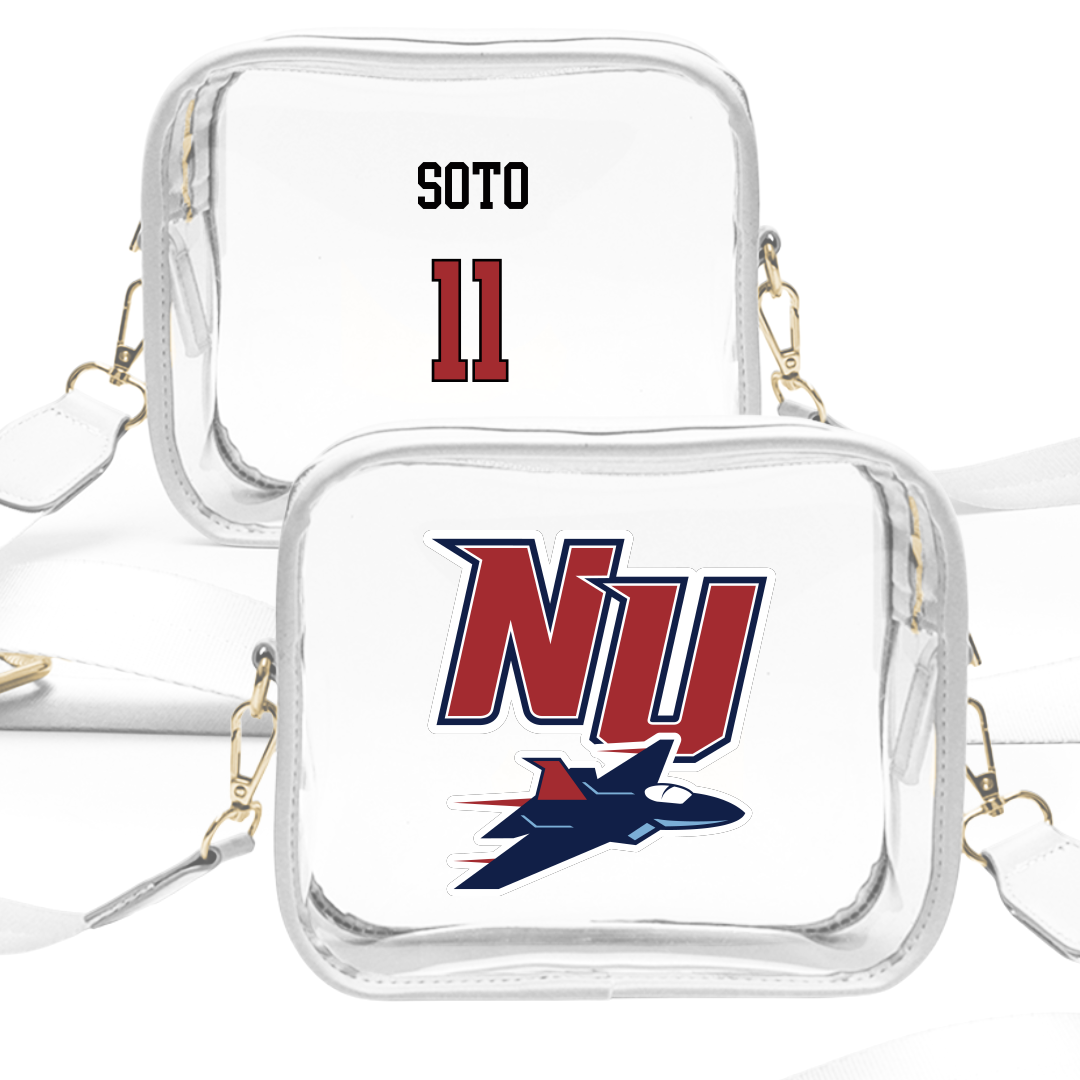 Newman University Bowling (W) White Clear Stadium Bag - #11 Ashley Soto