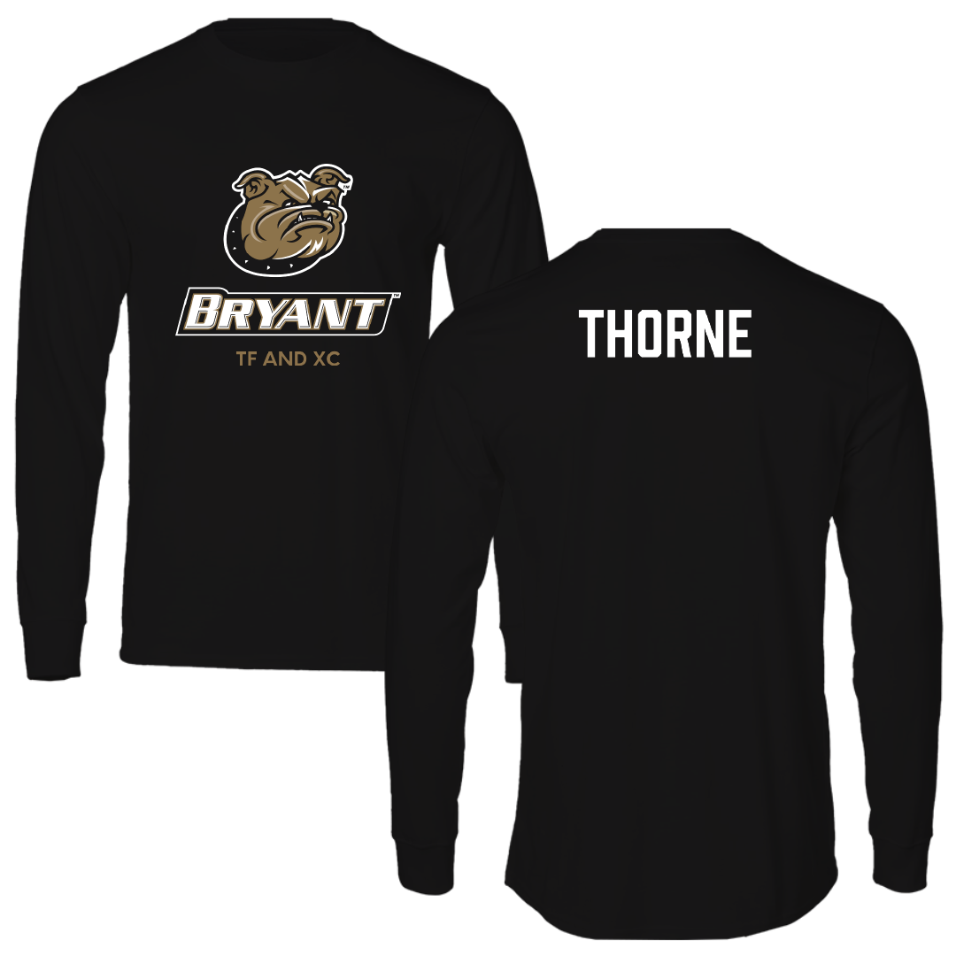 Bryant University TF and XC Black Performance Long Sleeve - Aidan Thorne