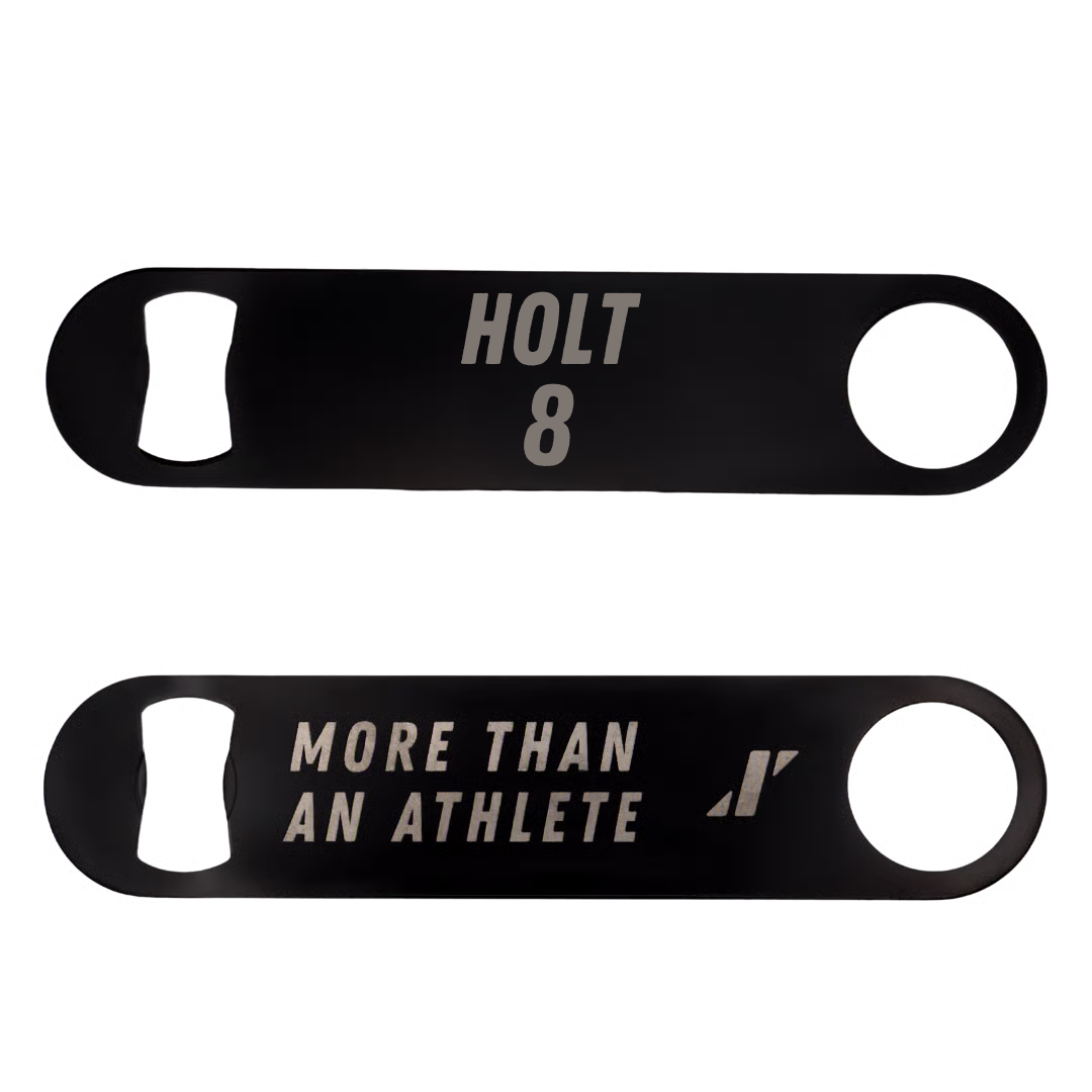 Baseball Black Bottle Opener - #8 Tyler Holt