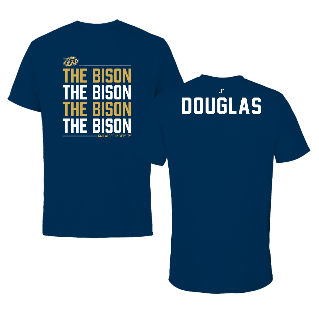 Gallaudet University TF and XC Navy General Performance Tee - Walter Douglas