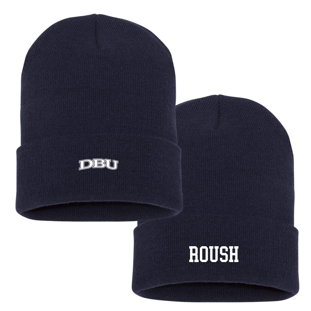 Dallas Baptist University Lacrosse (M) Navy Beanie - #20 Jonah Roush