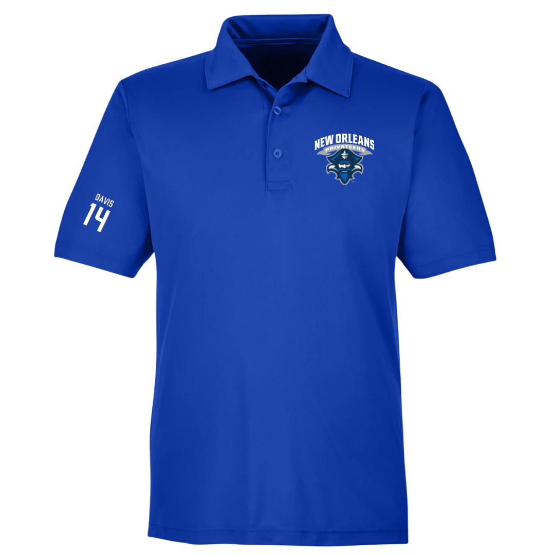 University of New Orleans Basketball (W) Blue Polo - #14 Kyla Davis