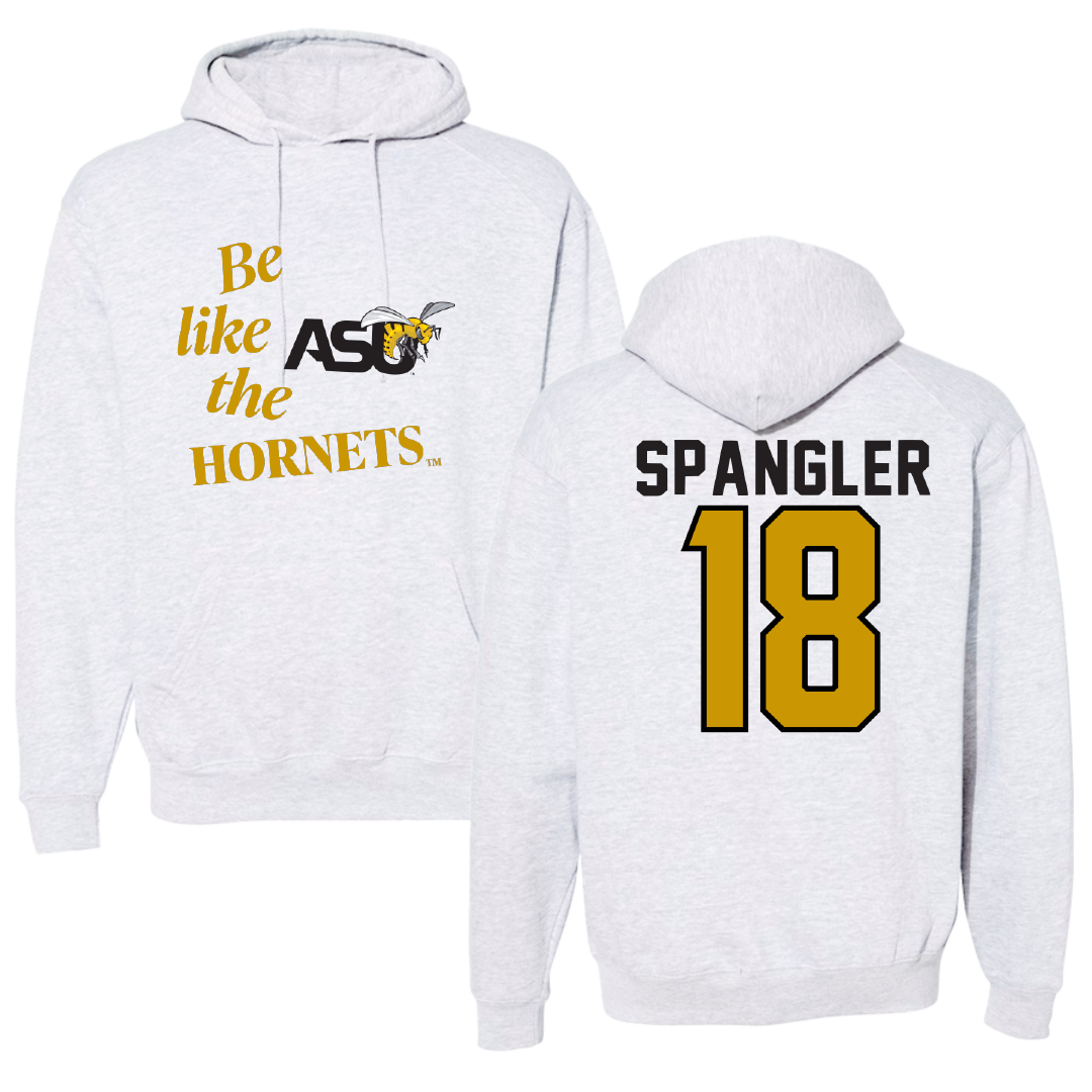 Alabama State University Flag Football Light Gray Be Like Us Hoodie - #18 Camryn Spangler
