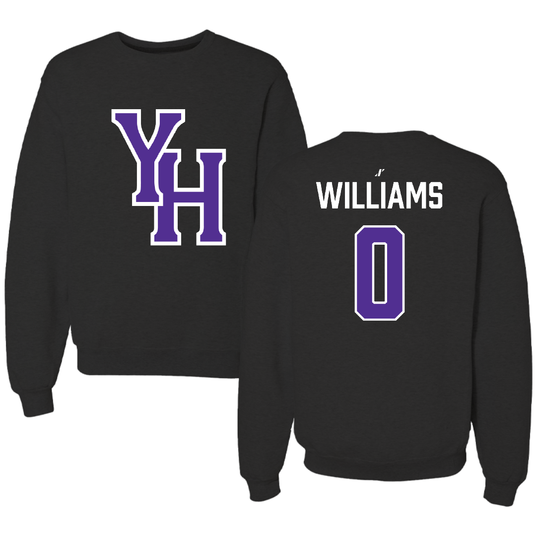 Young Harris College Soccer (W) Black Crewneck - #0 Clara Williams