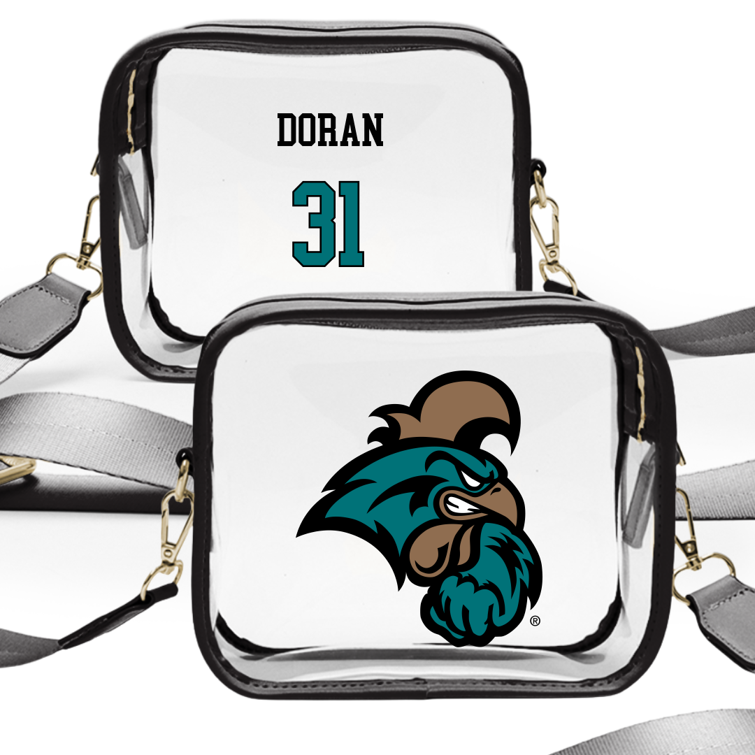 Coastal Carolina University Baseball Black Clear Stadium Bag - #31 Scott Doran