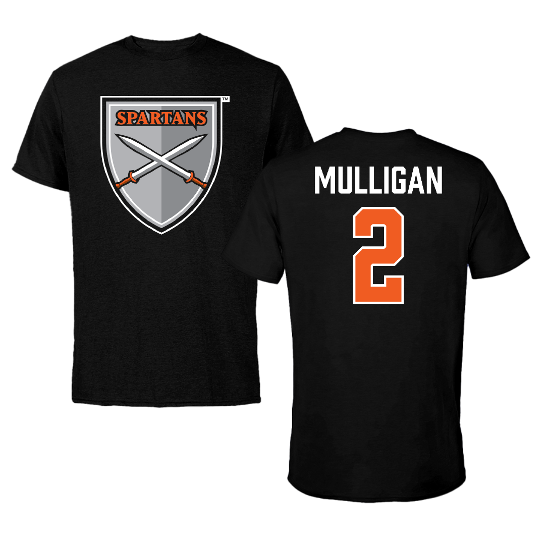 Northampton Community College Baseball Black Performance Tee - #2 Andrew Mulligan