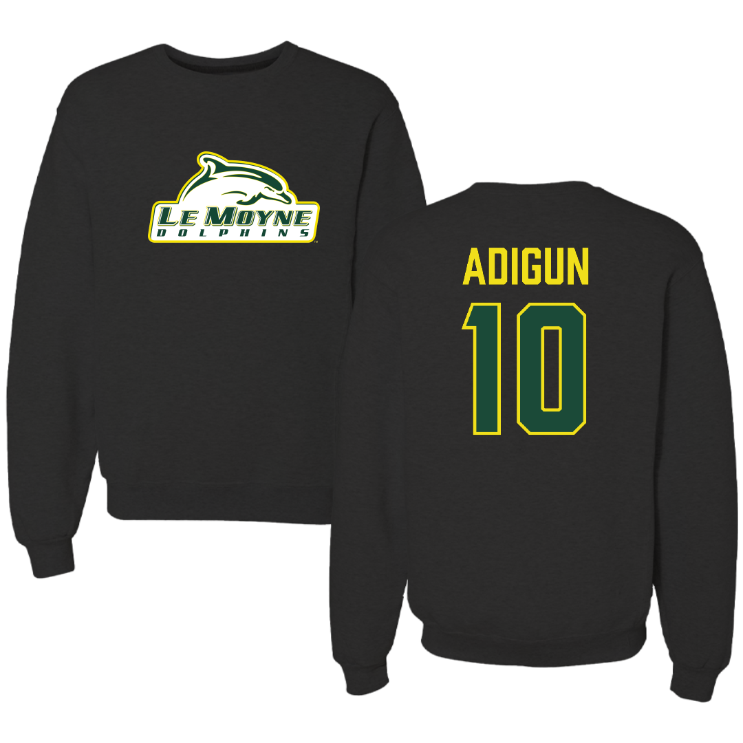 Le Moyne College Soccer (W) Black Crewneck - #10 Hope Adigun