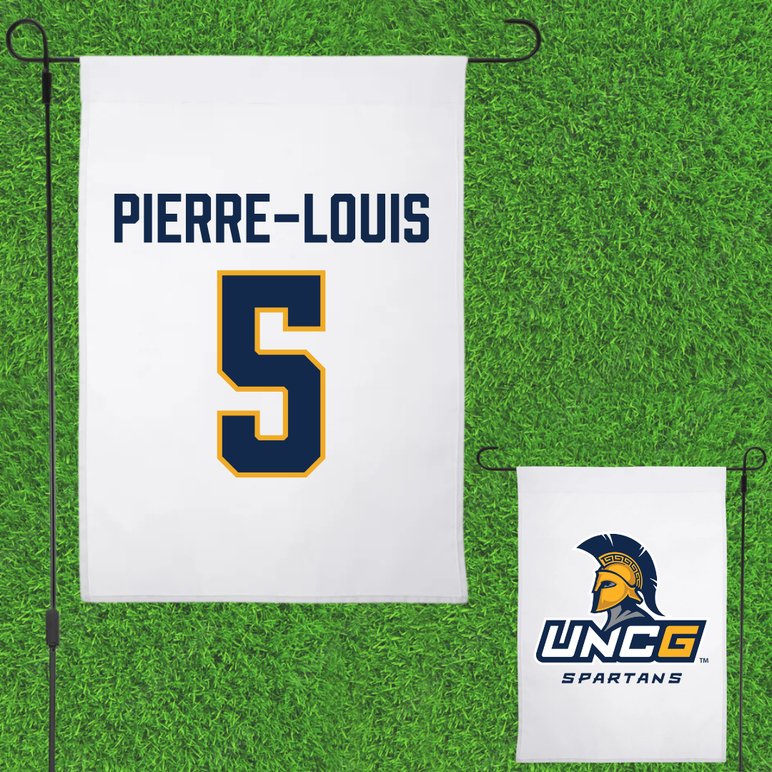 UNC Greensboro Basketball (W) White Garden Flag - #5 Ella Pierre-Louis