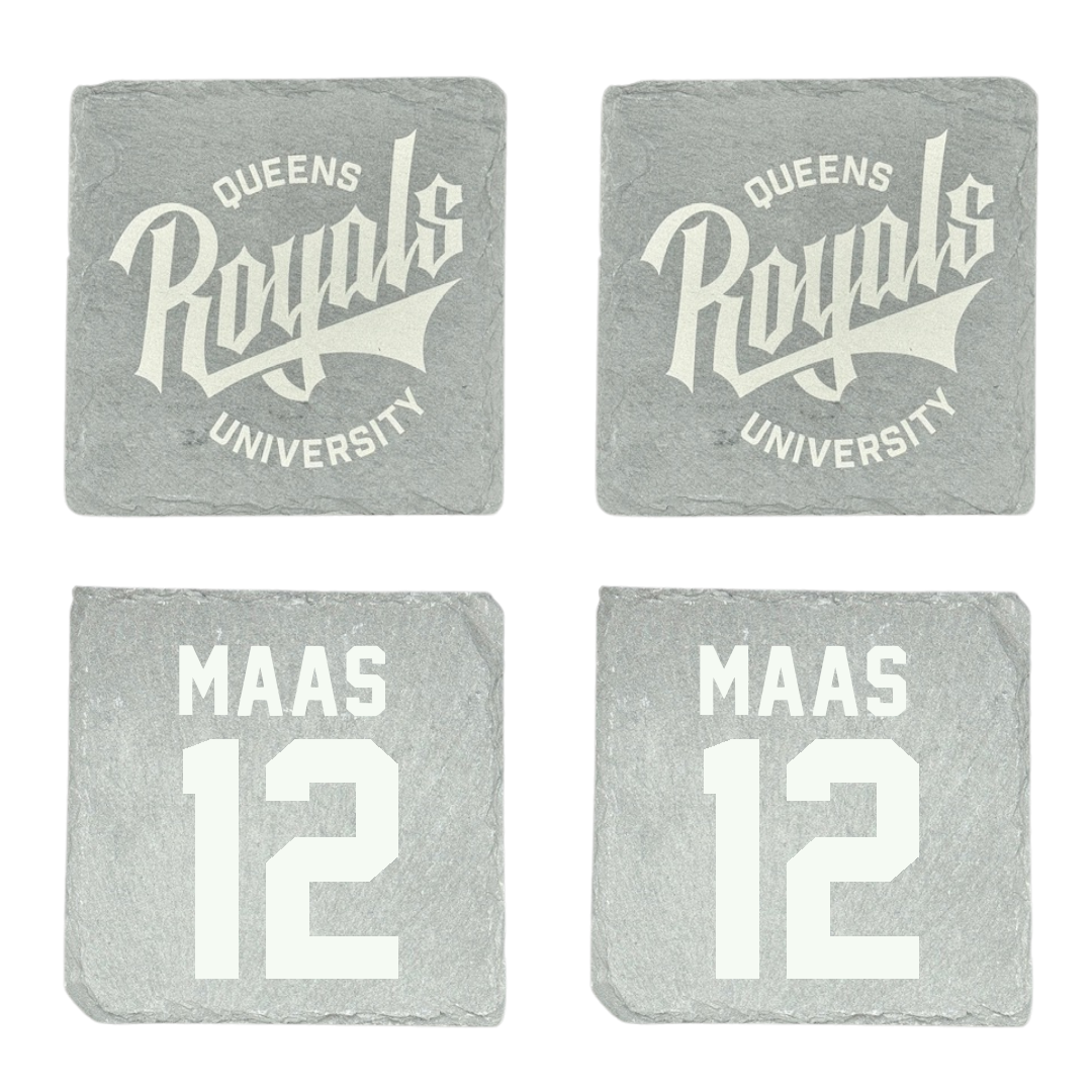 Queens University of Charlotte Volleyball Stone Coaster (4 Pack)  - #12 Casey Maas