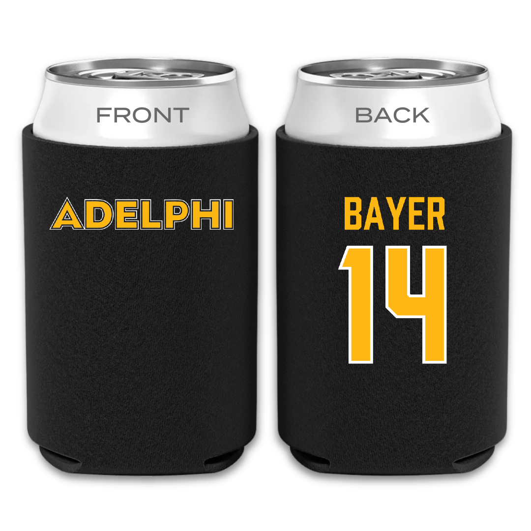 Adelphi University Lacrosse Black Can Cooler - #14 Stephen Bayer