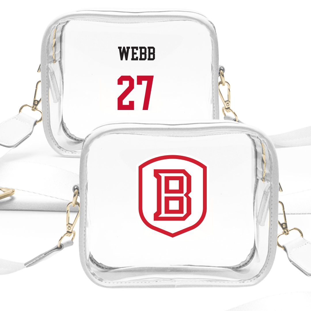 Bradley University Baseball White Clear Stadium Bag - #27 Davis Webb