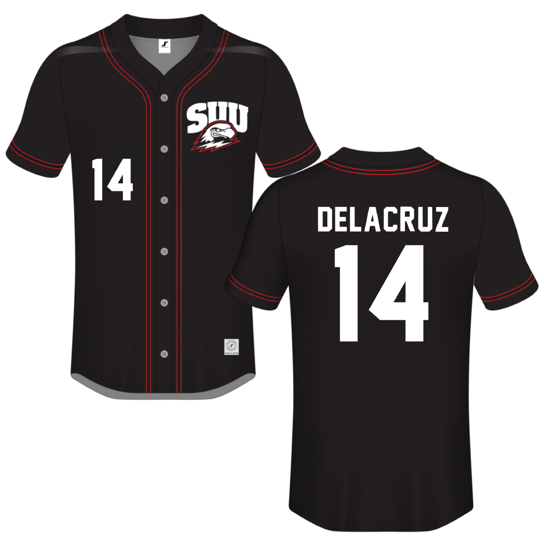 Southern Utah University Black Button-Down Jersey - #14 Michelle Delacruz