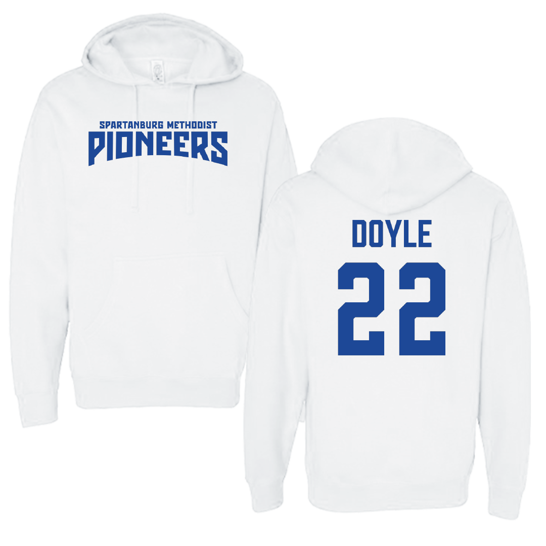 Spartanburg Methodist College Baseball White Classic Hoodie - #22 Hunter Doyle