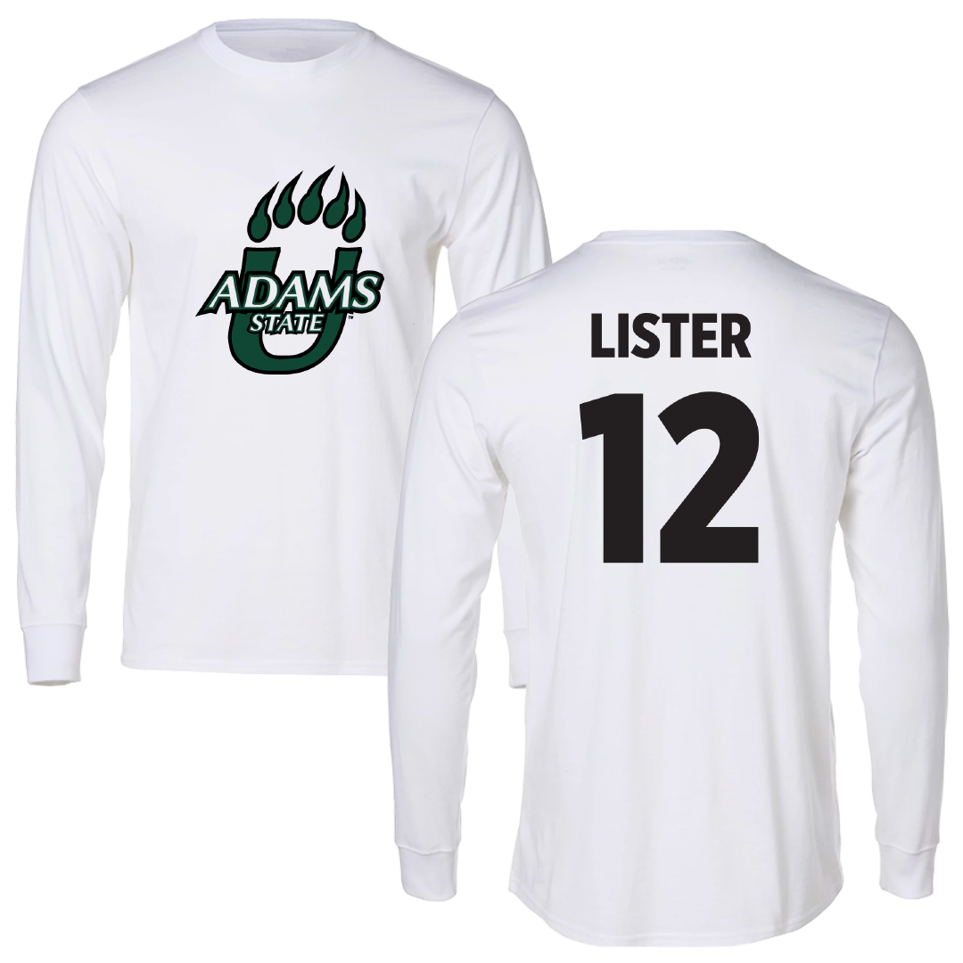 Adams State University Soccer White Long Sleeve - #12 Aja Lister