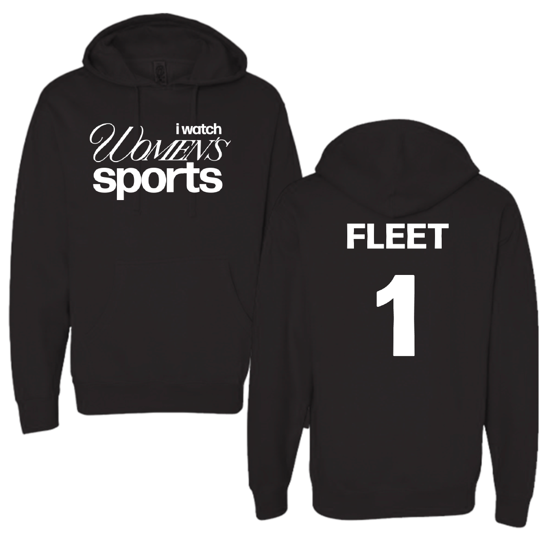 James Madison University Softball Black WHM Hoodie - #1 Kirsten Fleet