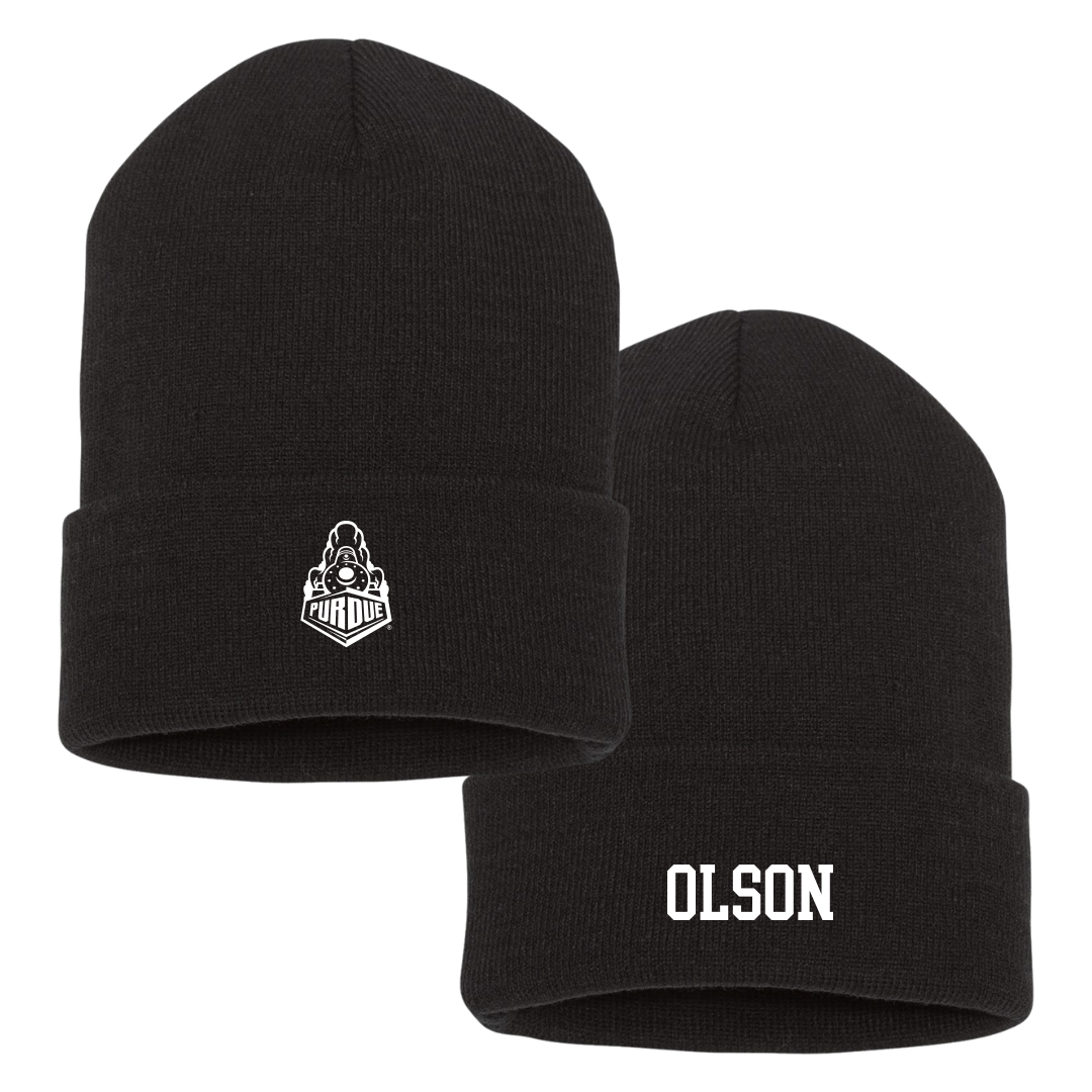 Purdue University Baseball Black Beanie - #25 Brayden Olson