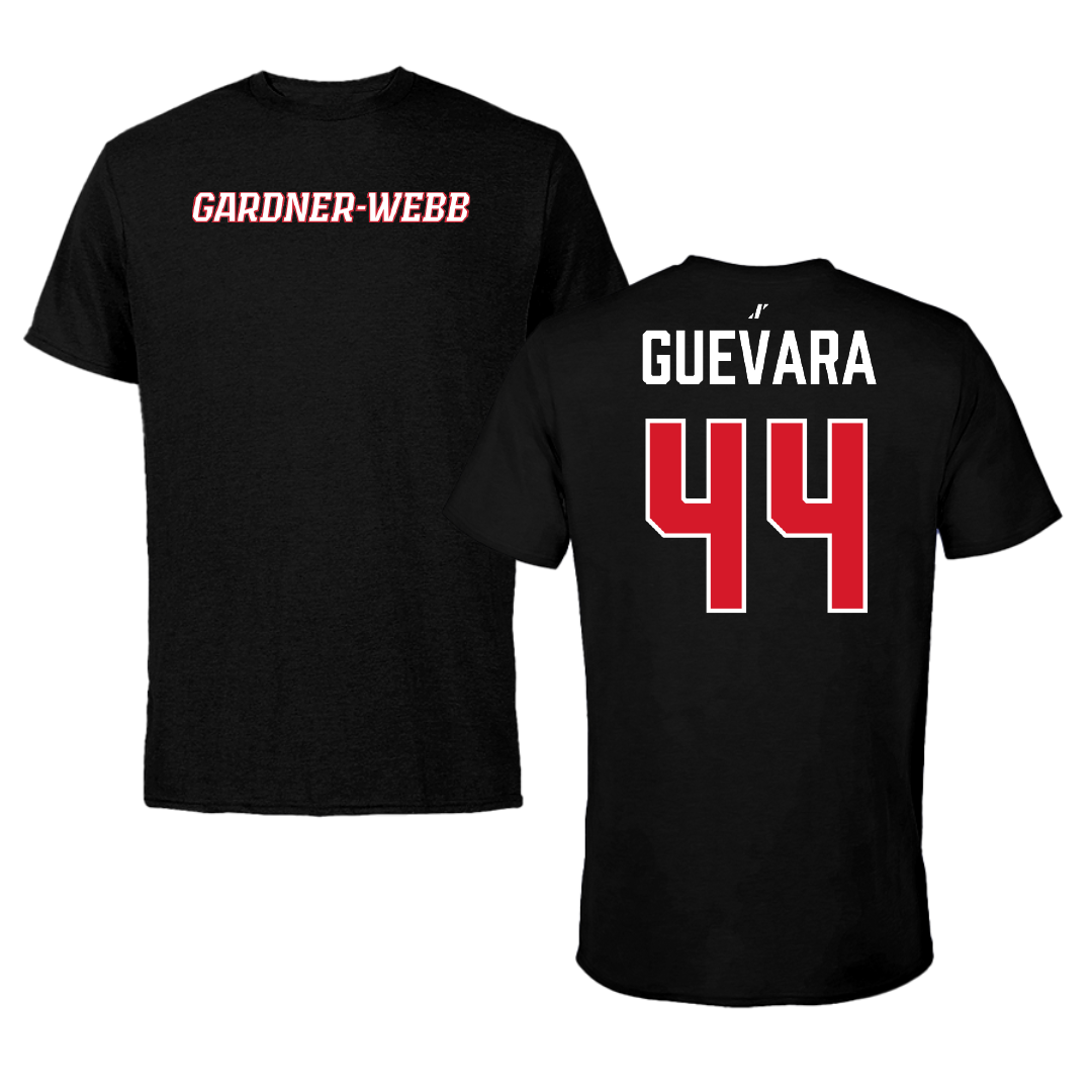 Gardner-Webb University Baseball Black Performance Tee - #44 Diego Guevara