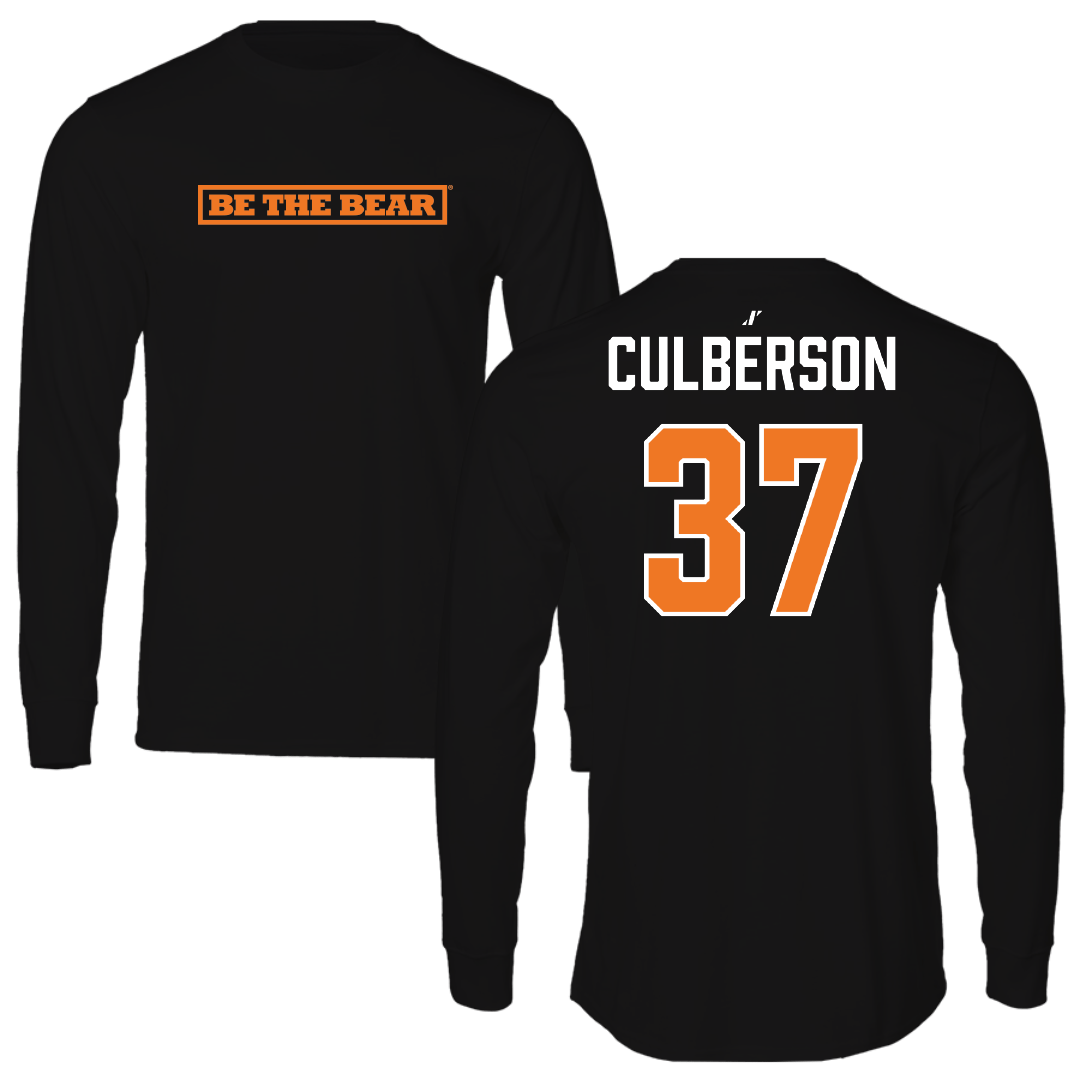 Mercer University Baseball Black Performance Long Sleeve - #37 Cooper Culberson