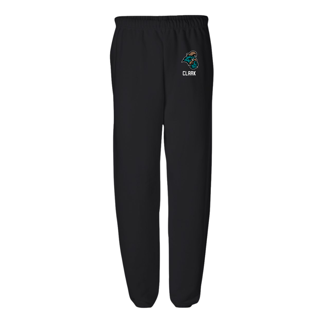 Coastal Carolina University Tennis (W) Black Sweatpants - Sarah Clark