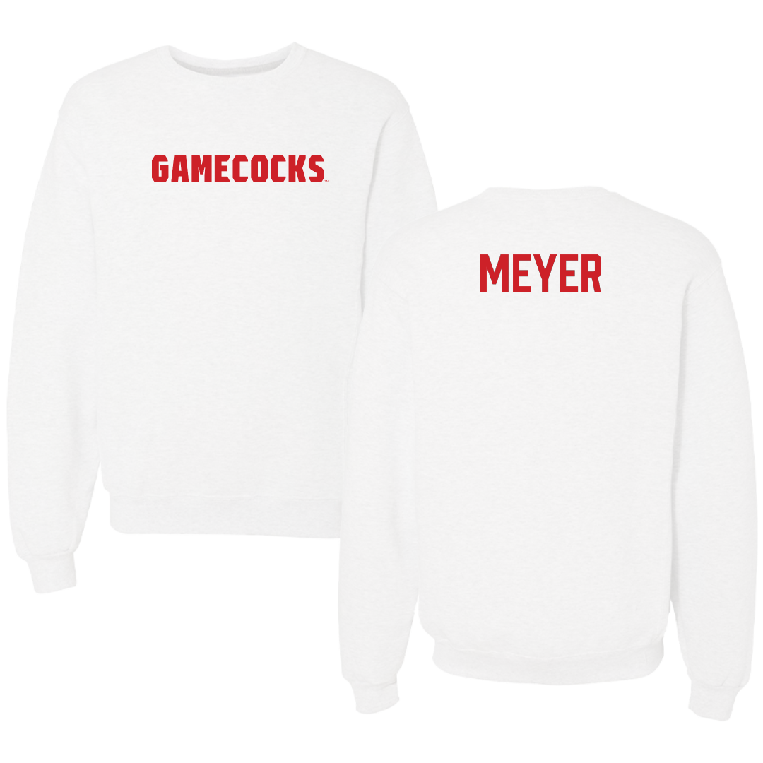 Jacksonville State University TF and XC White Crewneck - Caden Meyer