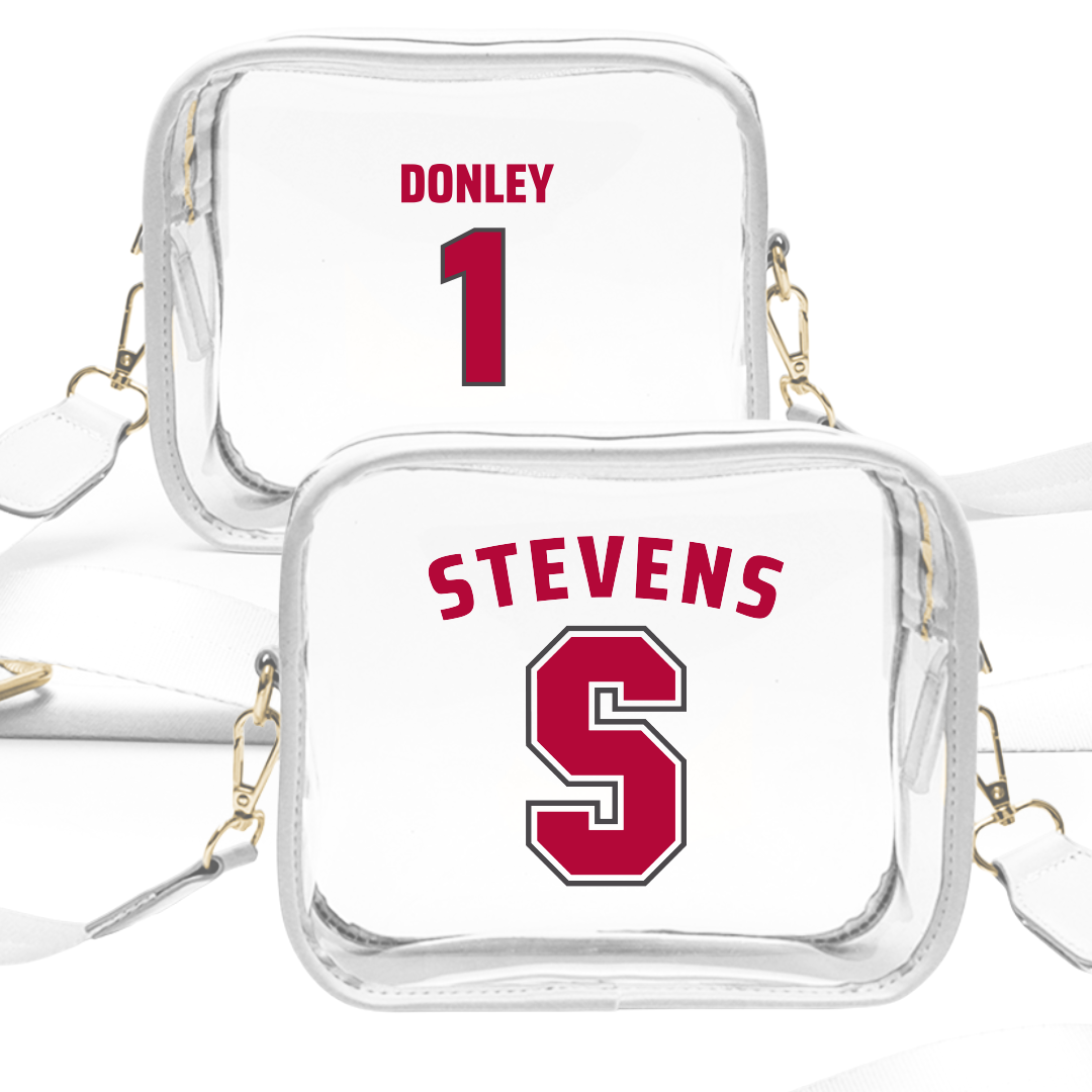 Stevens Institute of Technology Soccer (W) White Clear Stadium Bag - #1 Kendra Donley