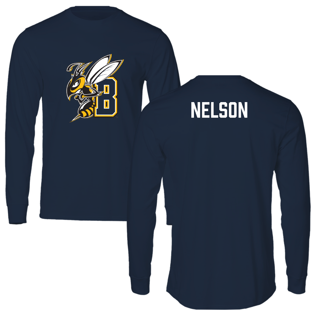 Montana State University Billings Cheer Navy Long Sleeve - Zane Nelson
