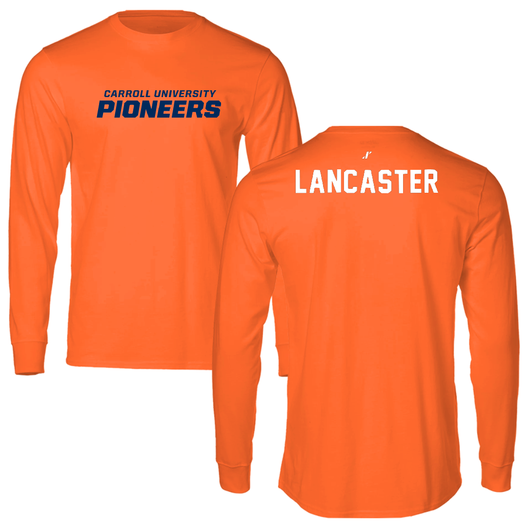 Carroll University Esports Orange Performance Long Sleeve - Mason Lancaster