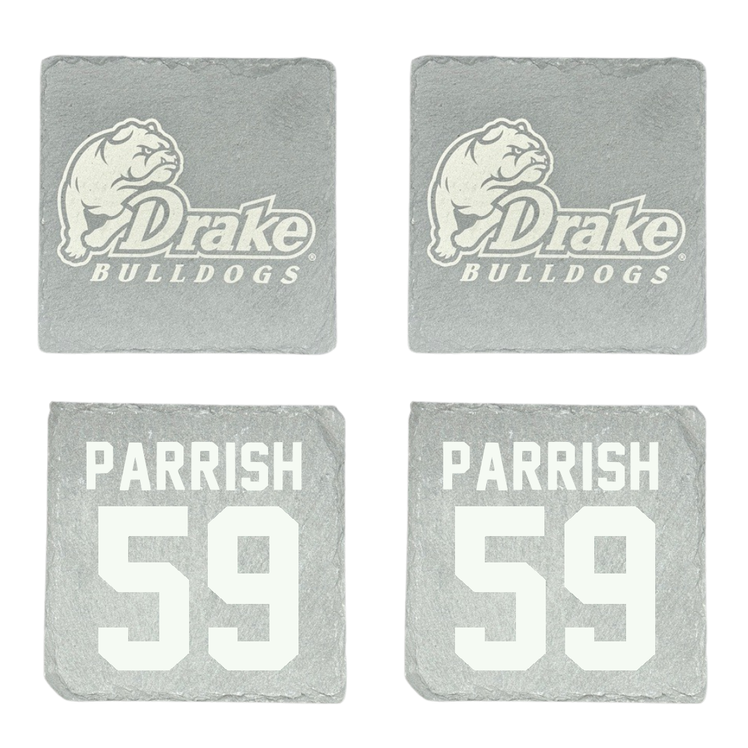 Drake University Football Stone Coaster (4 Pack)  - #59 Kaiden Parrish