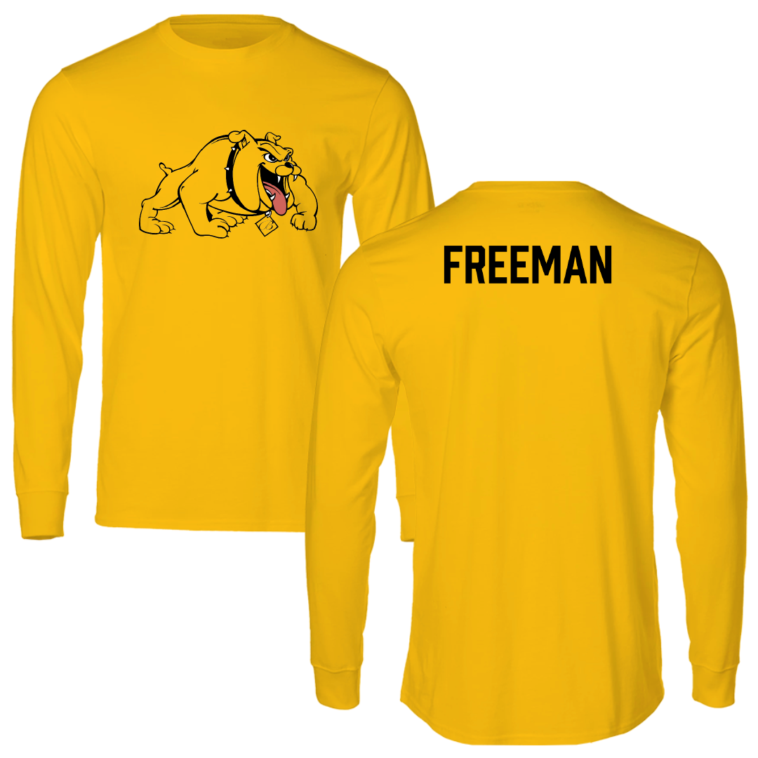Bowie State University TF and XC Gold Performance Long Sleeve - Brandon Freeman