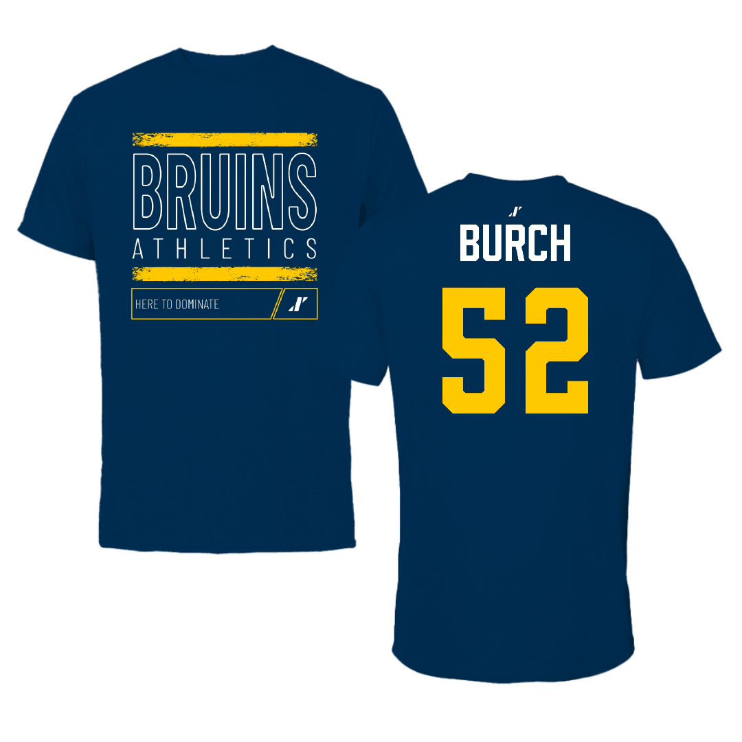 Carolina University Baseball Navy Dominate Performance Tee - #52 Jaiden Burch