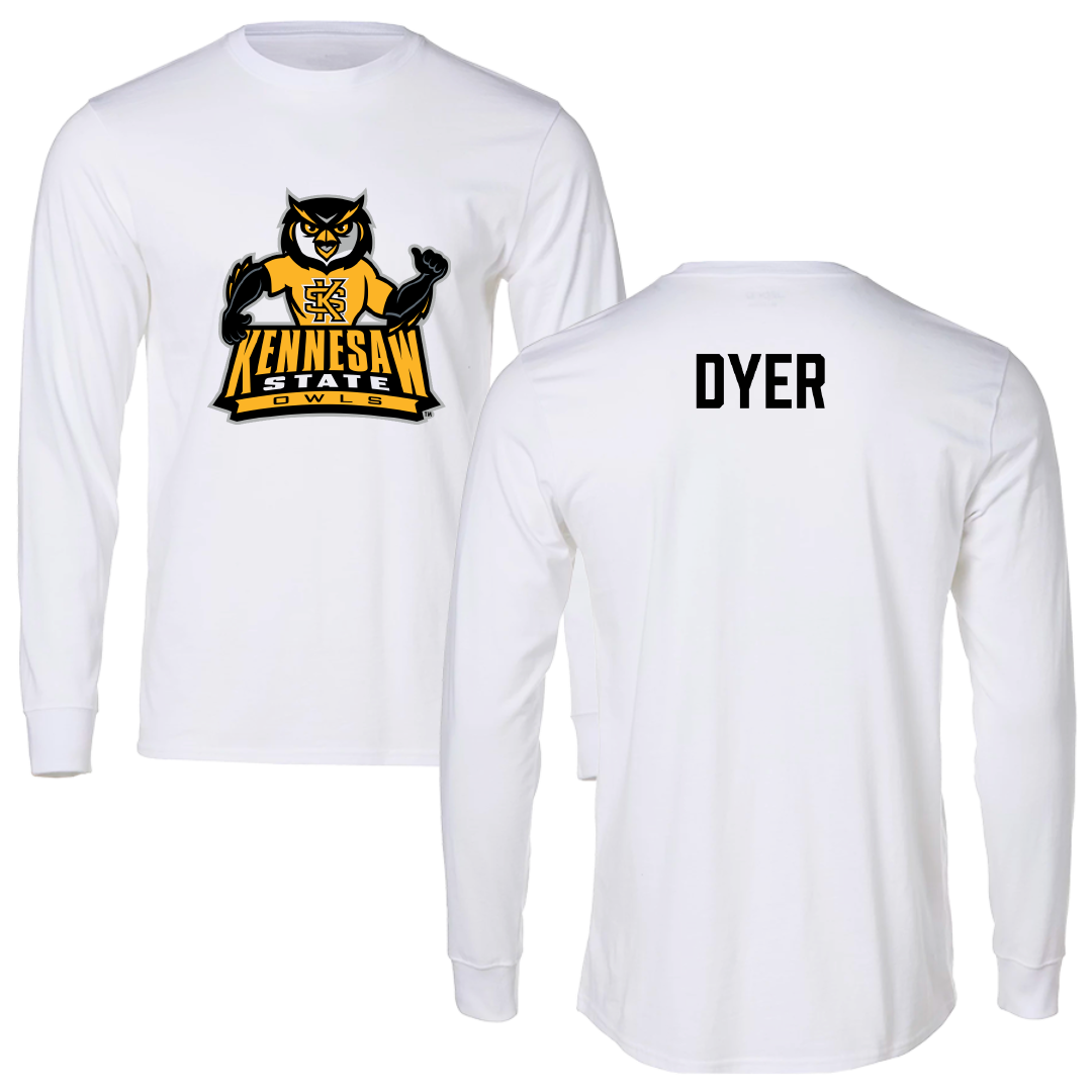 Kennesaw State University TF and XC White Long Sleeve - Sean Dyer