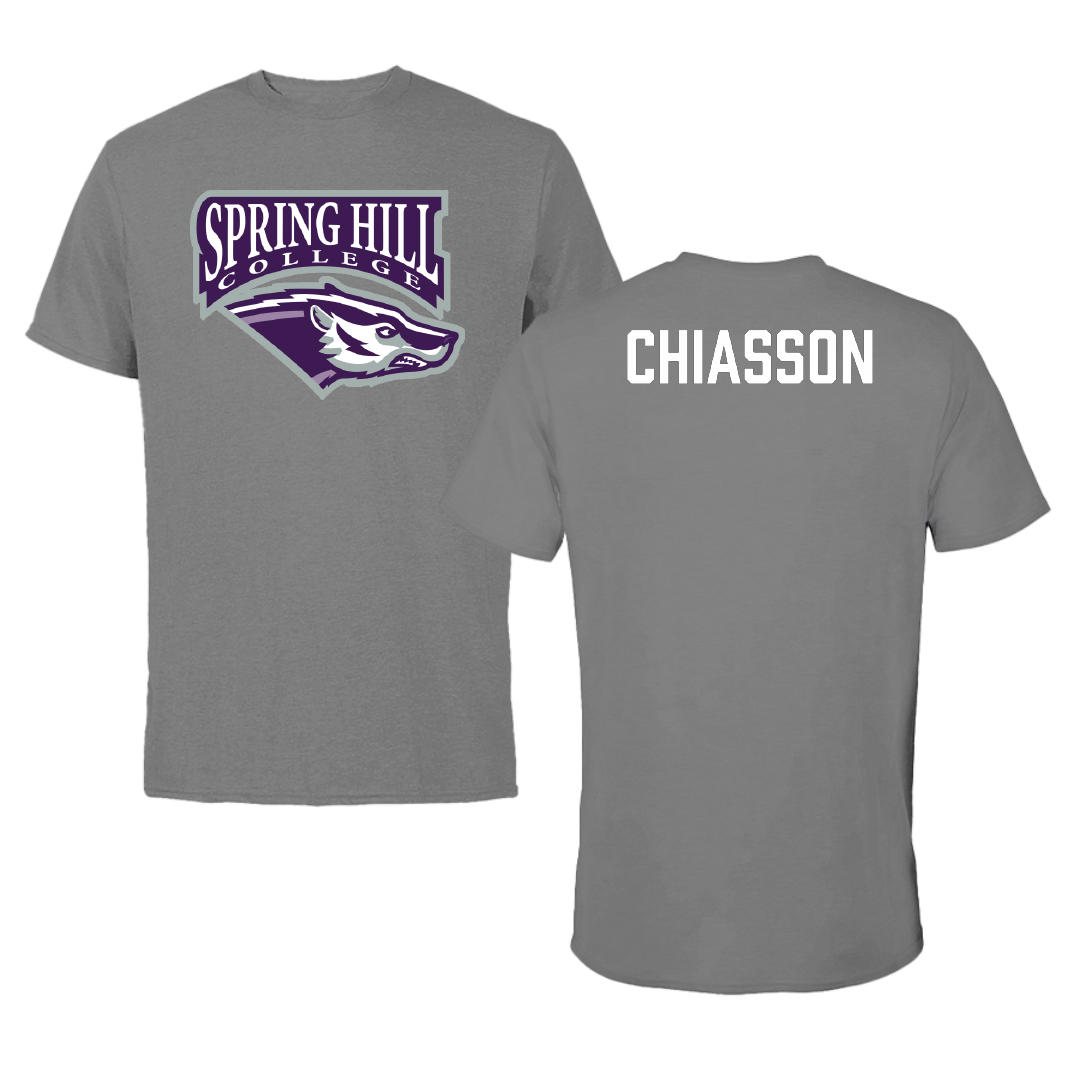 Spring Hill College Golf Dark Gray Tee - Ben Chiasson