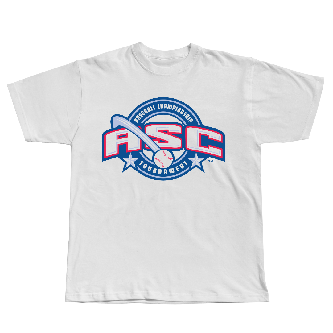 American Southwest Conference Baseball White Championship Tee - ASC Baseball