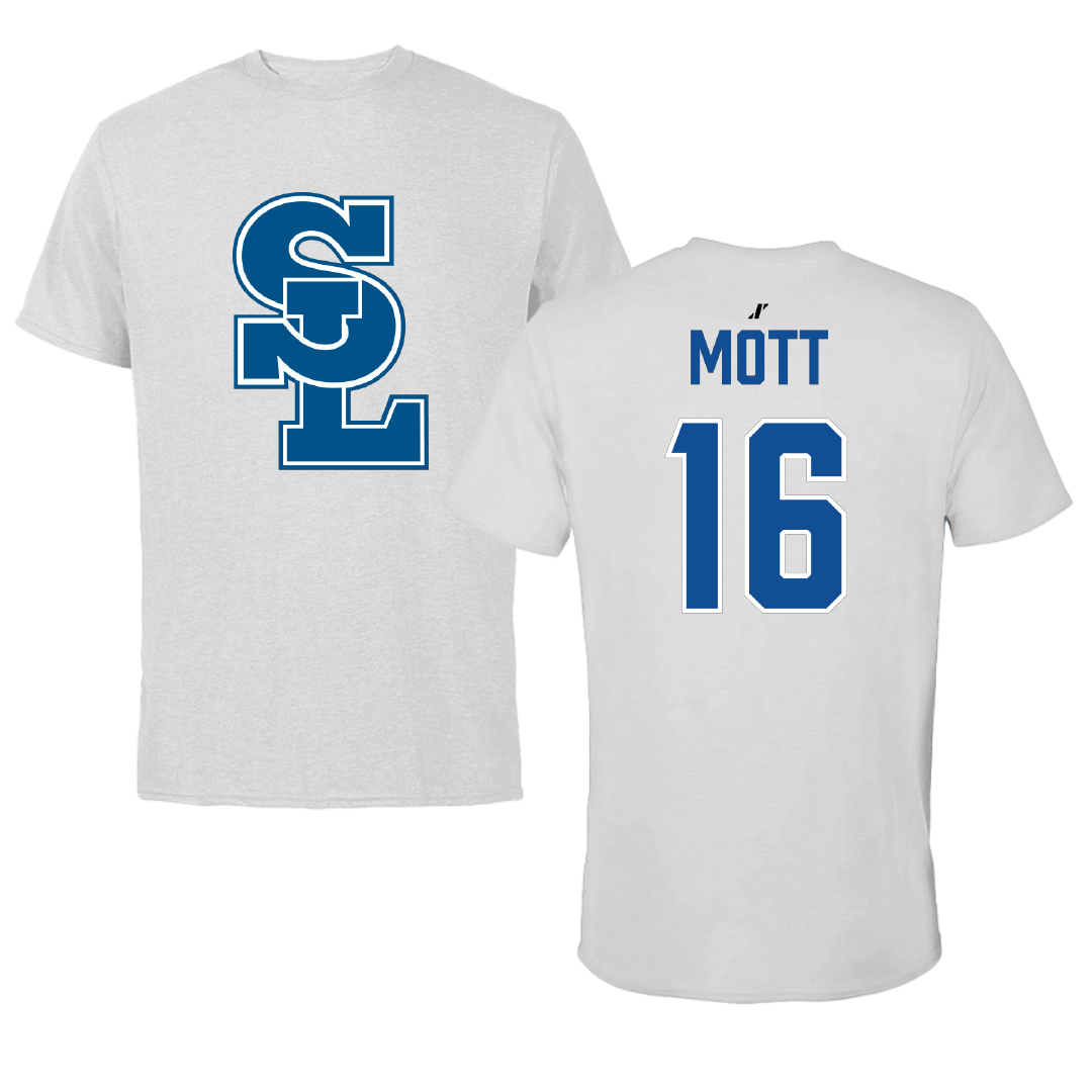 Salt Lake Community College Softball Light Gray Performance Tee - #16 Aujene Mott