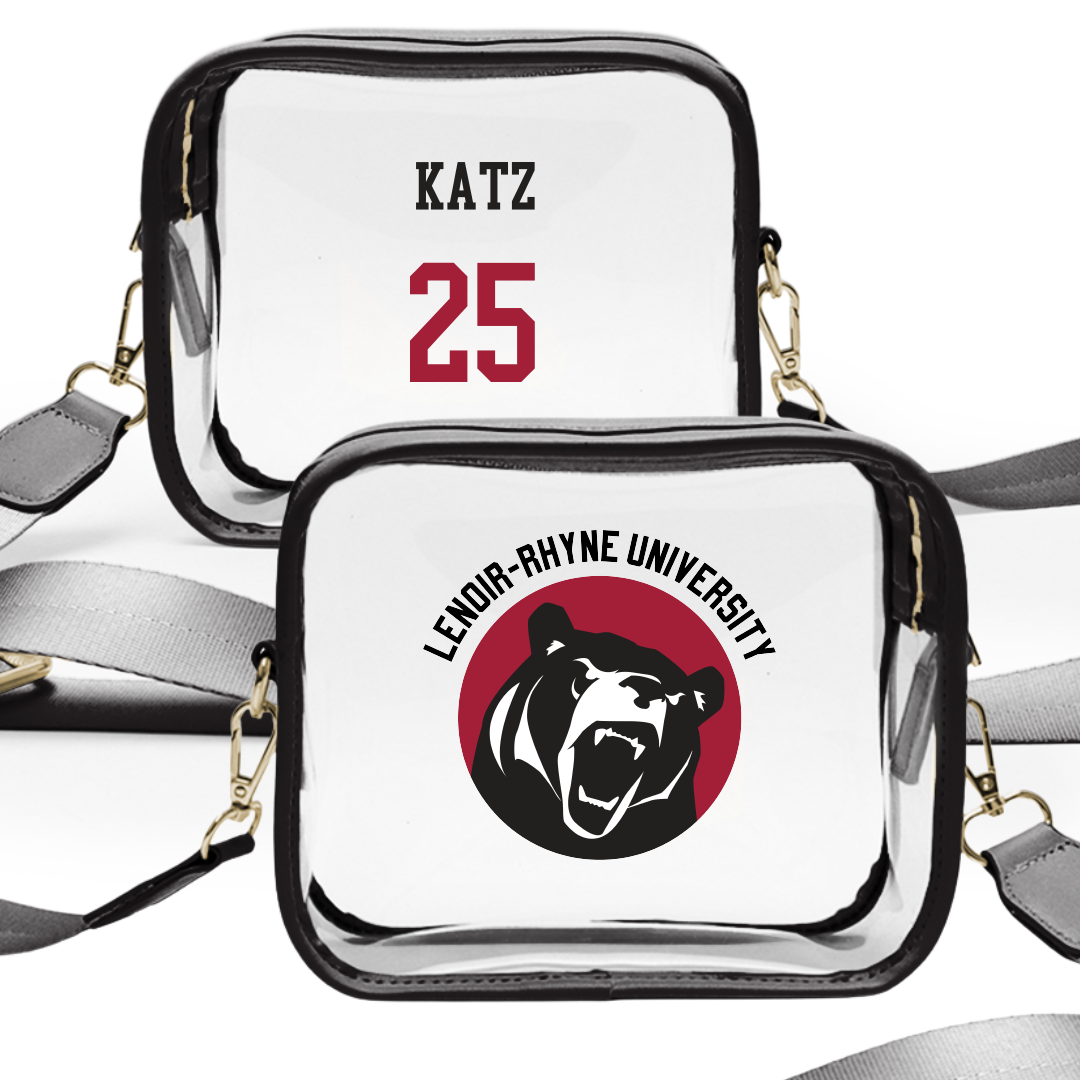 Lenoir-Rhyne University Football Black Clear Stadium Bag - #25 Baker Katz