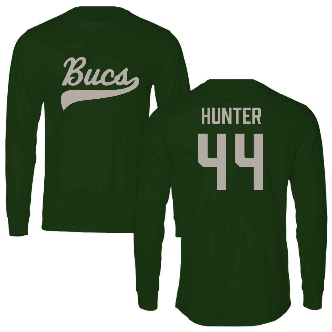 Shelton State Community College Baseball Forest Green Long Sleeve - #44 Jackson Hunter