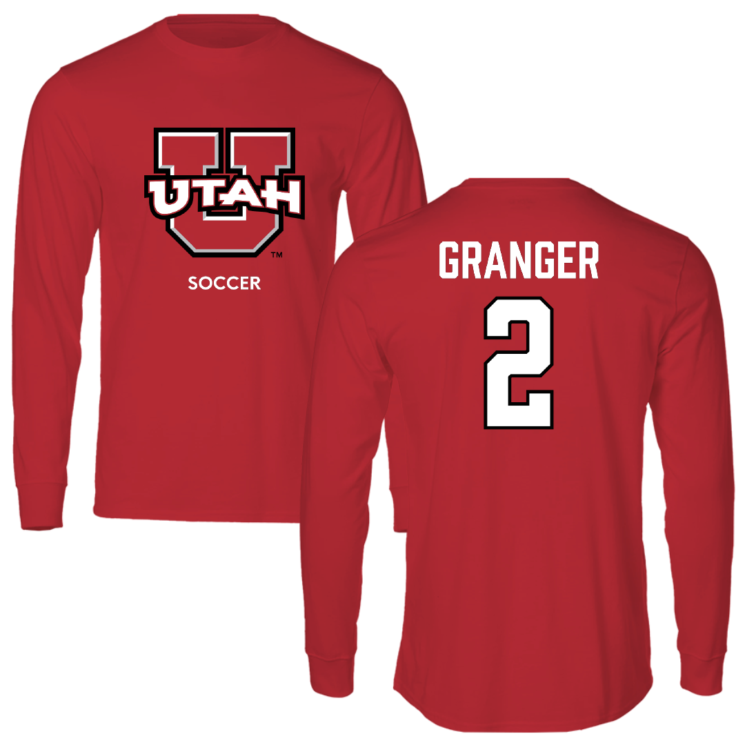 University of Utah Soccer (W) Red Utes Long Sleeve - #2 Maryn Granger