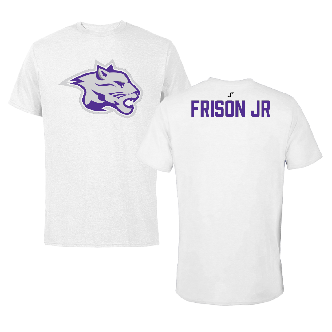 Young Harris College TF and XC White Performance Tee - Stacy Frison Jr
