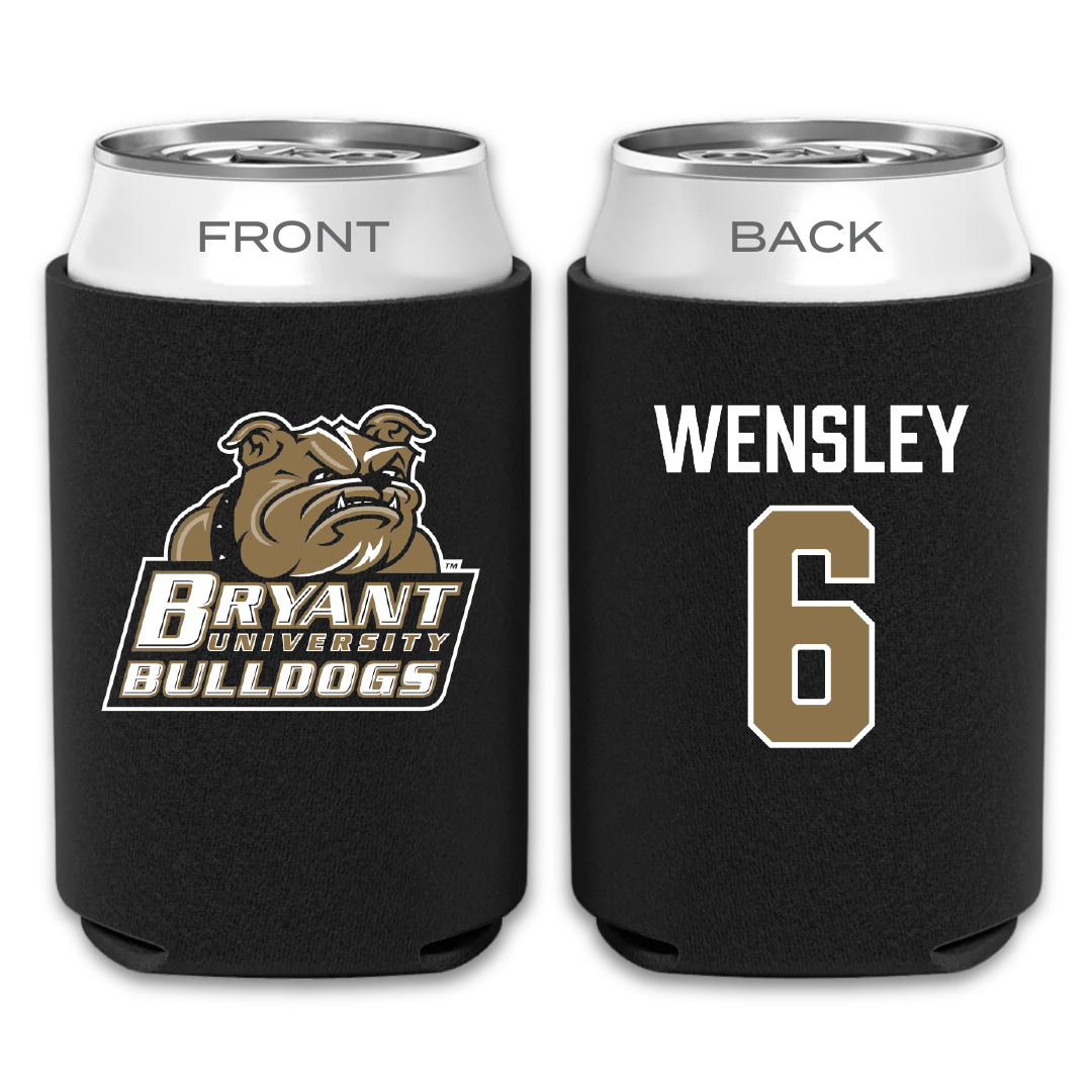 Bryant University Baseball Black Can Cooler - #6 Casey Wensley