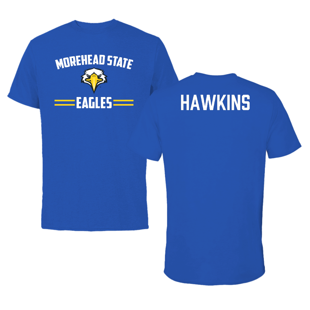 Morehead State University TF and XC Blue General Performance Tee - AJ Hawkins
