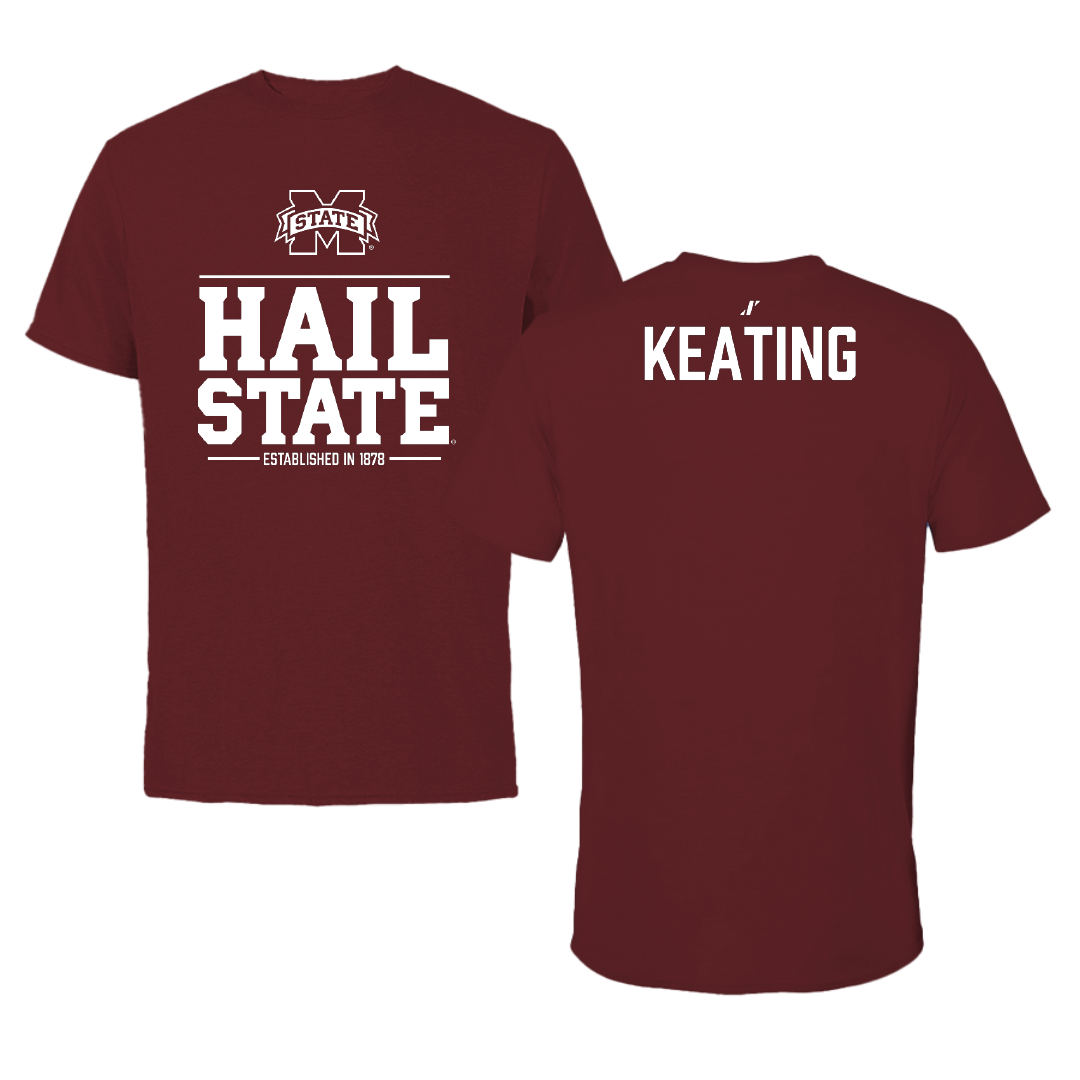Mississippi State University TF and XC Maroon General Performance Tee - Madelyn Keating