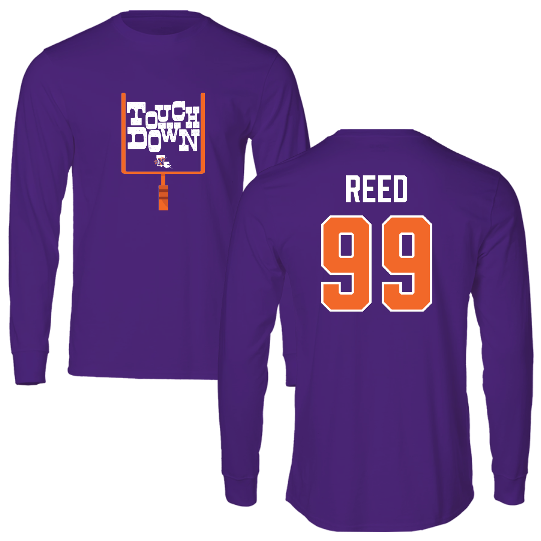 Northwestern State University Football Purple Touchdown Long Sleeve - #99 Ke’Shawn Reed