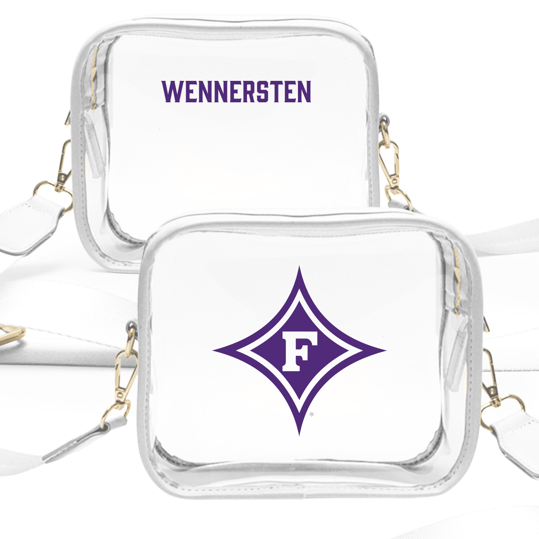Furman University TF and XC White Clear Stadium Bag - Camryn Wennersten