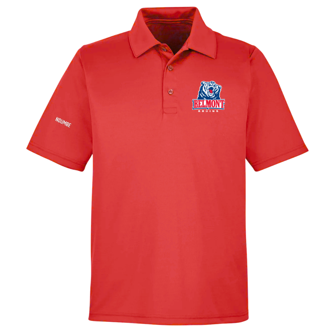 Belmont University Tennis (M) Red Polo - Esunge Ndumbe