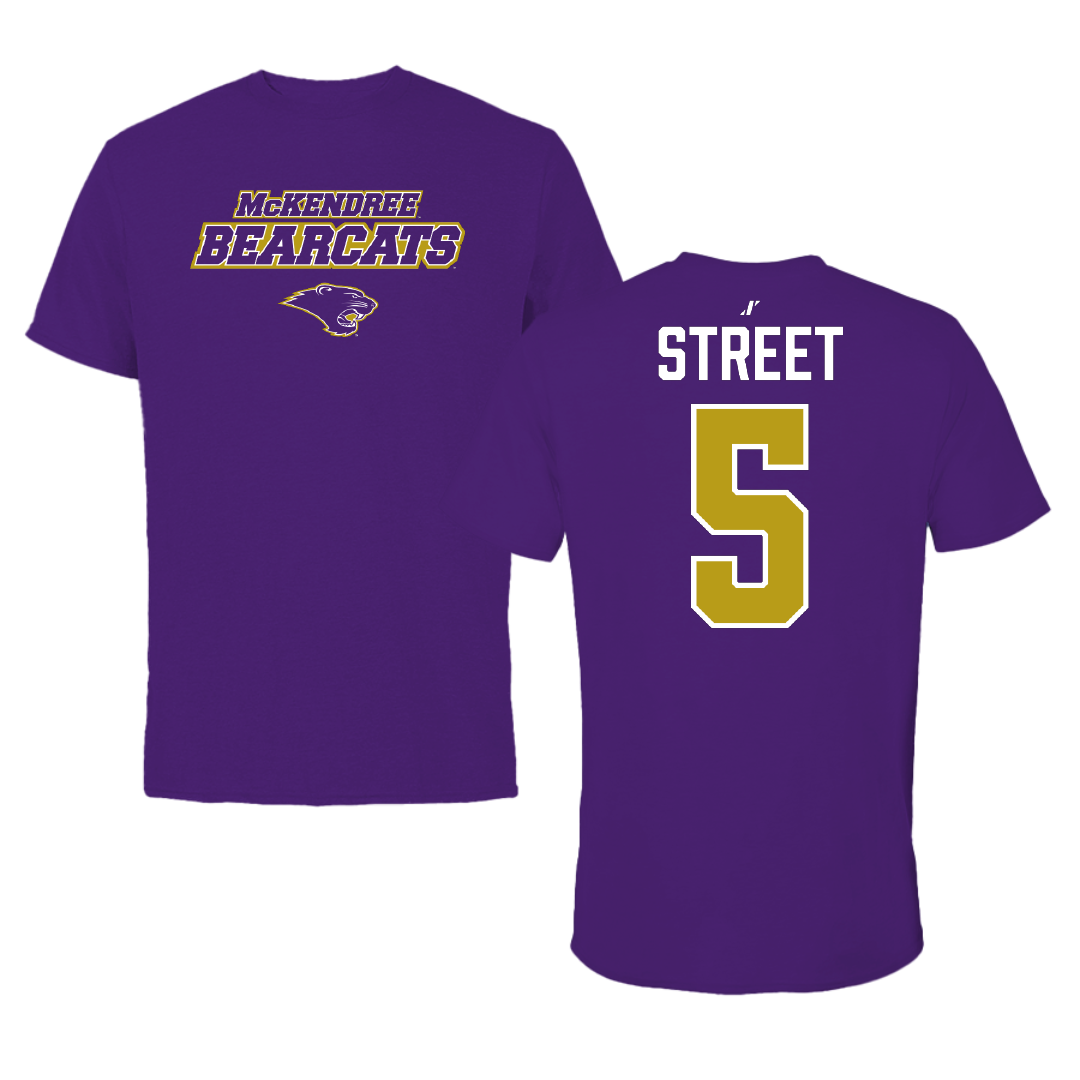 McKendree University Bowling Purple General Tee - #5 Sarah Street