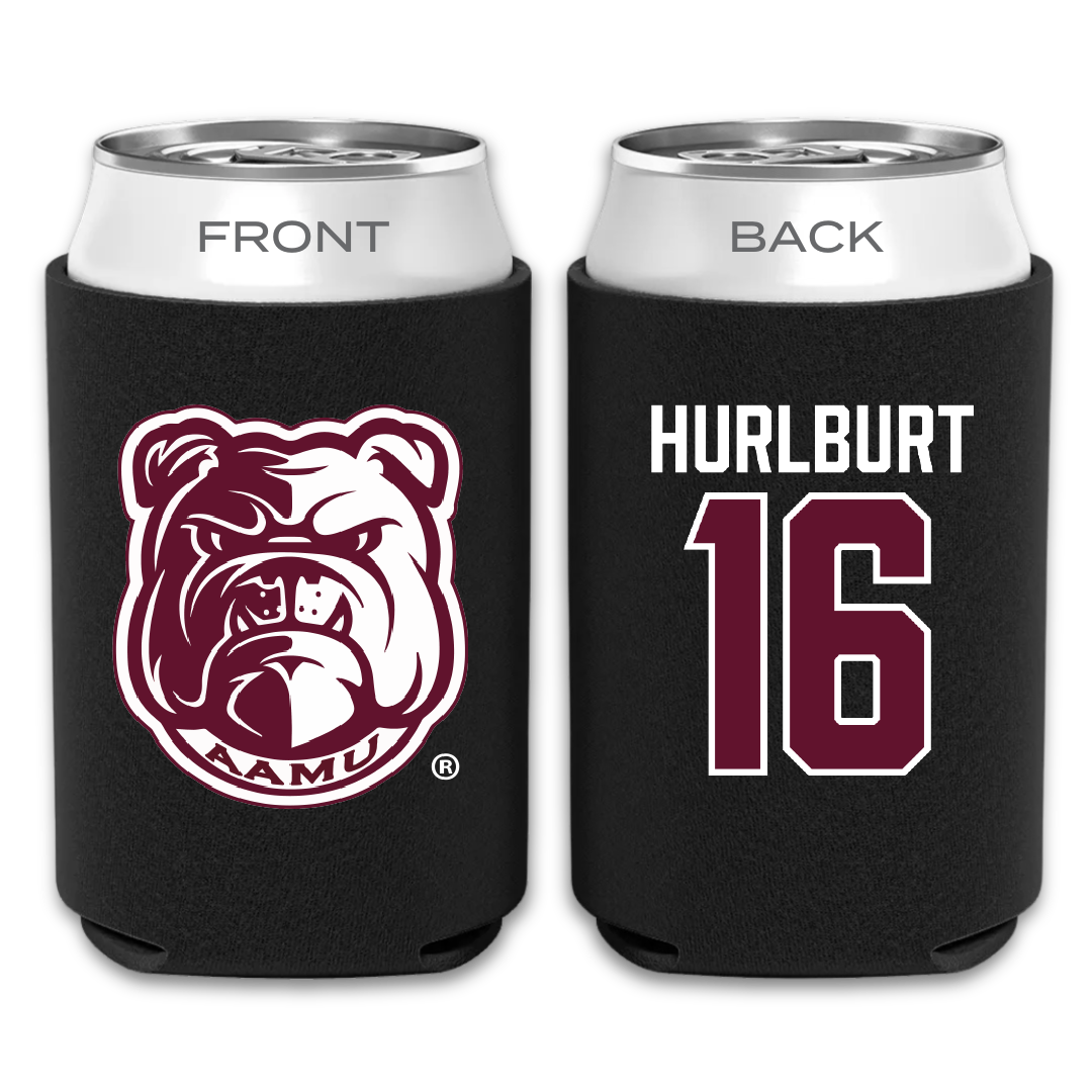 Alabama A&M University Baseball Black Can Cooler - #16 Evan Hurlburt