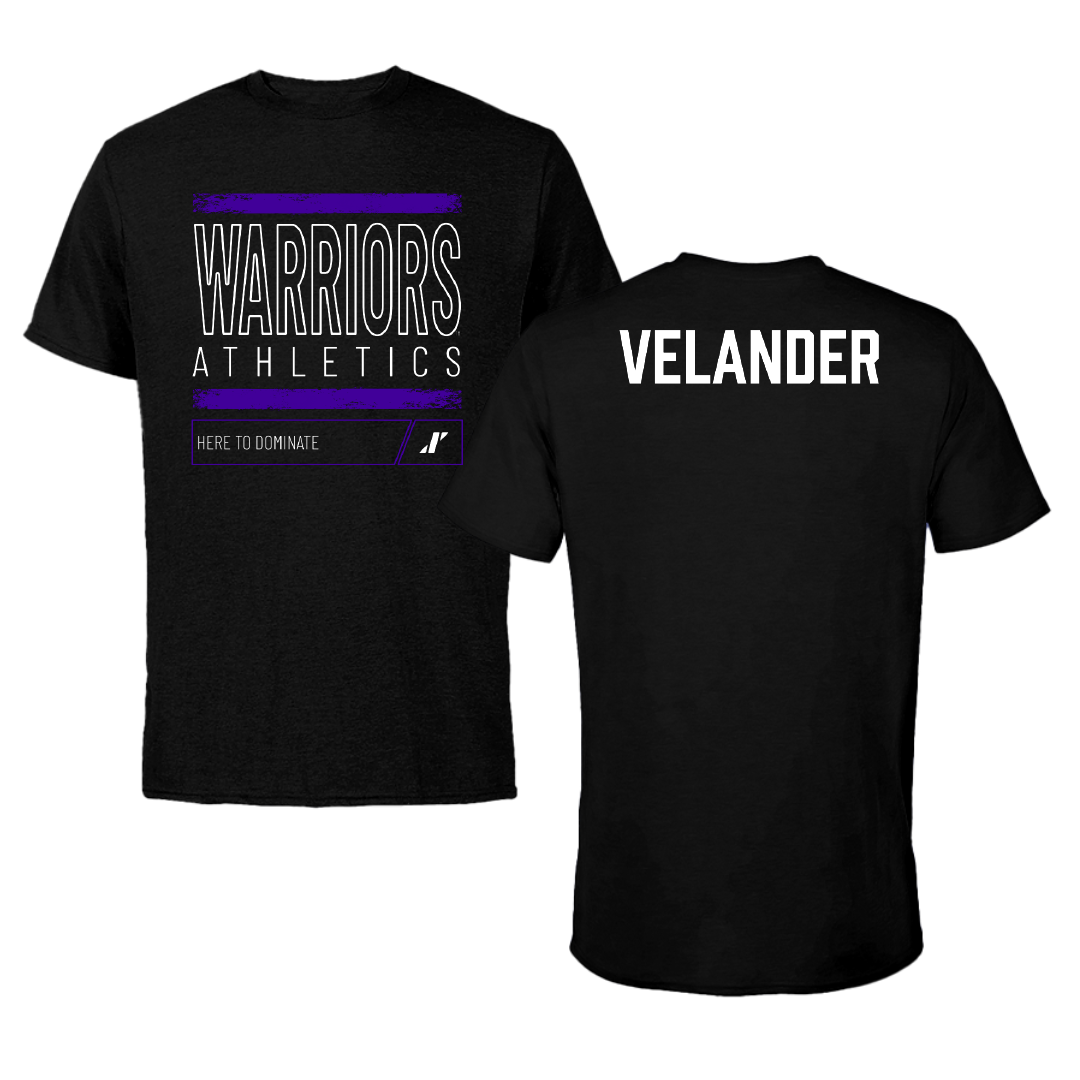 Winona State University Tennis Black Dominate Tee - Kate Velander
