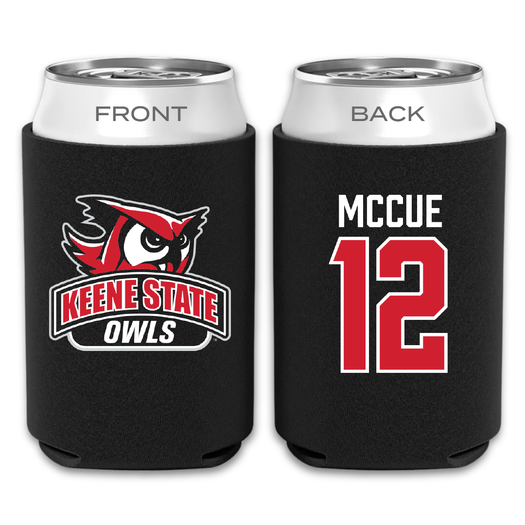 Keene State College Baseball Black Can Cooler - #12 Evan McCue